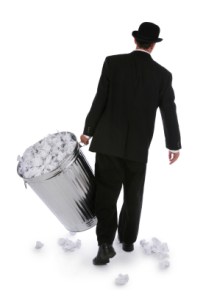 taking out the trash